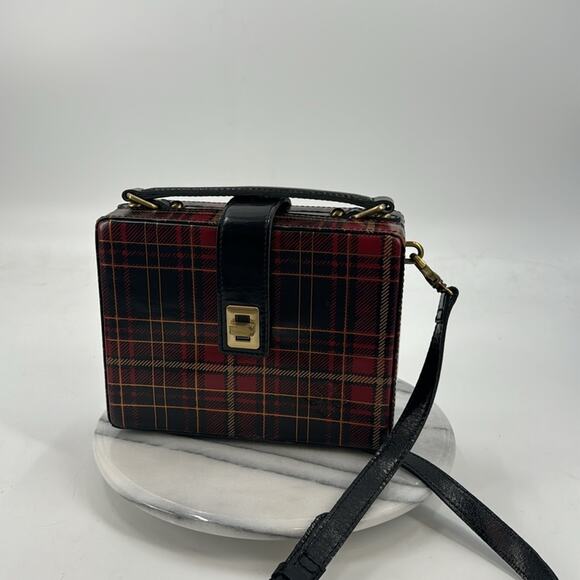 Patricia Nash Tartan Plaid Tauria Box Satchel - Picture 4 of 10